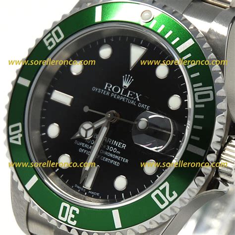 rolex submariner ghiera verde quadrante nero prezzo|rolex sottomarino prezzo.